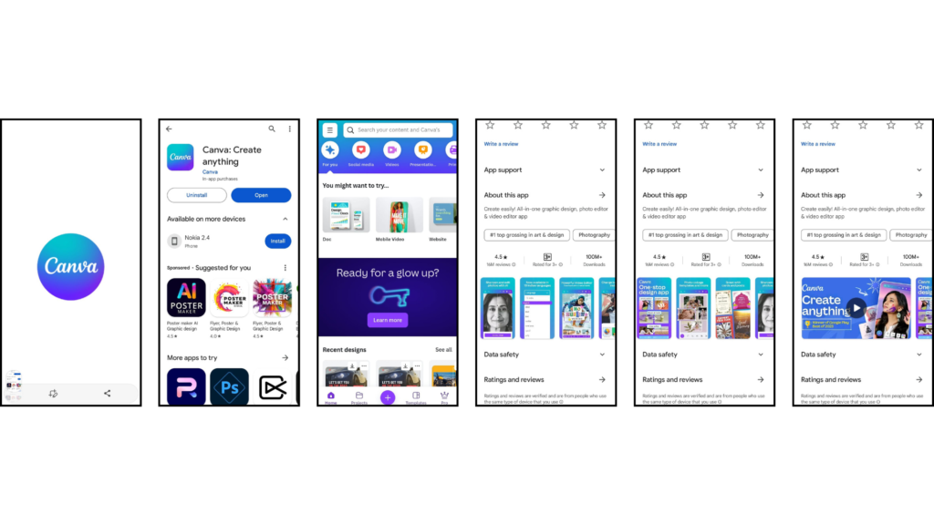 Canva Mobile App