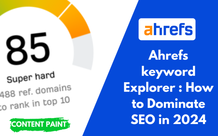 Ahrefs Keyword explorer